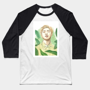 BTS RM Rap Monster Kim Namjoon Nature Watercolour Painting Baseball T-Shirt